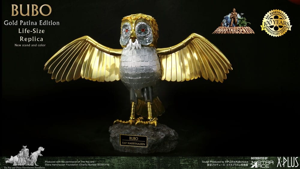 Clash of the Titans Statue Ray Harryhausens Bubo Gold Pat... | Planet ...