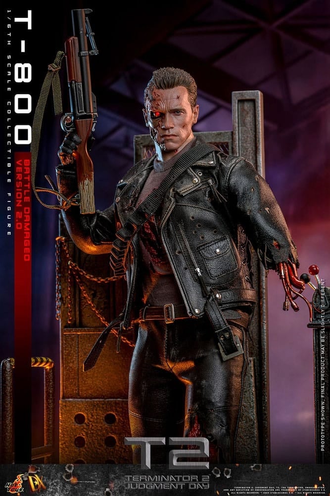 Terminator 2 Action Figure 1/6 T-800 Battle Damaged Versi... | Planet ...