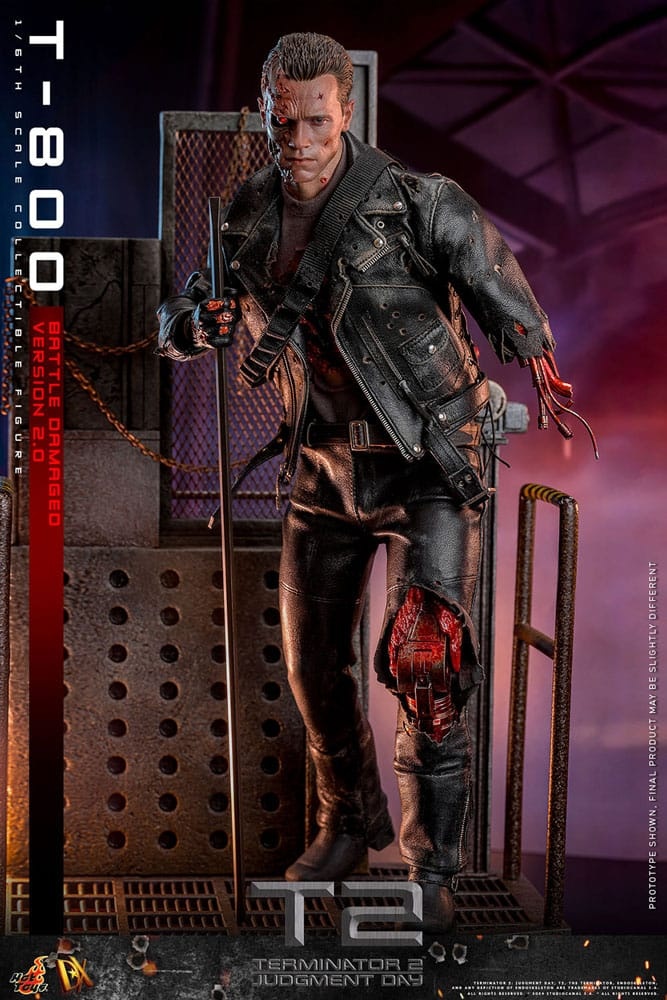 Terminator 2 Action Figure 1/6 T-800 Battle Damaged Versi... | Planet ...